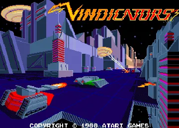 Vindicators (Europe, rev 3) screen shot title